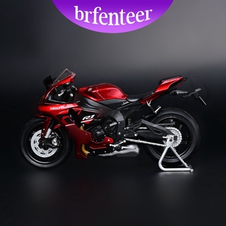Brfenteer 1/18 Escala Modelo De Motocicleta Bicicleta Para Yamaha R1 Diecast colección De Moto W/Base De exhibición y funda a prueba De polvo (4)