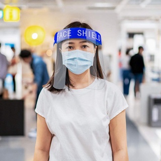 moda de seguridad transparente cara escudo máscara de pantalla anti-niebla anti-gota cubierta protectora