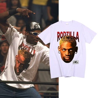 Dennis Rodman Vintage Camiseta Hombres Mujeres Hiphop Streetwear De Gran Tamaño Baloncesto Ropa Mob Travis Scotts Impresión Tops Camisetas Tee