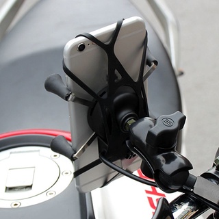 Shas - soporte para bicicleta para motocicleta, soporte para teléfono móvil, cargador USB para teléfono móvil (7)