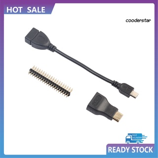 cood-co mini adaptador compatible hdmi micro otg cable 40pin cabeza convertidor para raspberry pi zero