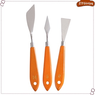 3pcs Set Stainless Steel Scrax Spatula for Artist Oil Painting (8)