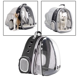 [Sell Well] Lightweight Cat Carry Bubble Backpack, Expandable Cat Capsule Carrying Transparent Foldable Pet Bubble Carrier with 9 Venting Holes for Outdoor