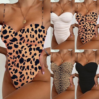 ebay2019Traje de baño de una sola pieza de estilo Popular de comercio exterior Bikini de una sola pieza con estampado de leopardo europeo y americano