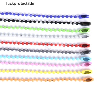 Luckprotect3.Br 10 pzs/juego De bolas De 2.4 mm De colores/cadena/Conector Para joyería/diy