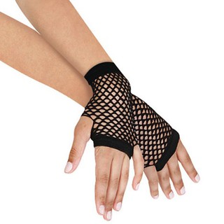 PO guantes de malla Sexy para dama/Disco de baile/fiesta/de encaje/pecetines sin dedos (1)
