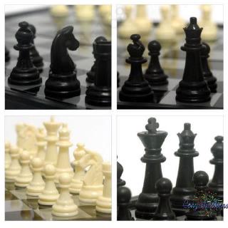 ♥con Nuevo juego De tablero De ajedrez magnético plegable Para viajar piezas juego Portátil tallado (9)