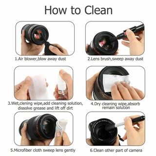 Nuevo Kit de limpieza profesional de lentes de cámara DSLR para Sony Nikon Canon Panasonic (3)