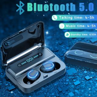 Audífonos inalámbricos Bluetooth 5.0 Cvc8.0 juegos con cable F9-5 Tws+cargador De teléfono 2000mah