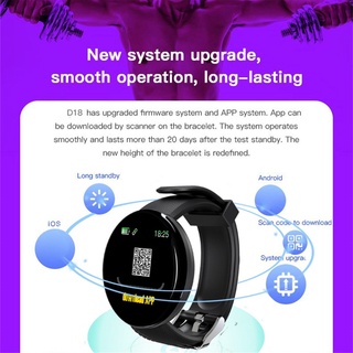 🔥 Promoción D18s Reloj Inteligente Redondo Impermeable Con Rastreador De Fitness/Bluetooth Para Hombre (6)
