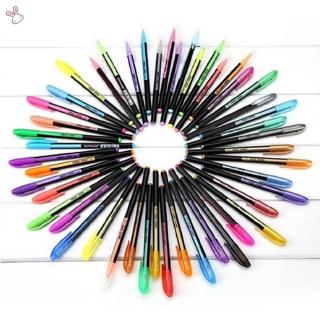 lovely 48 pzas/36pzas/12 pzas/kit de bolígrafos de gel bolígrafos de bola de bola de brillo de rollerball pastel para dibujo ~ (5)