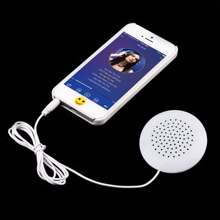 Mini Bocina Blanca De Almohada De 3.5 Mm Para Reproductor MP3 MP4 iPhone iPod CD Radio
