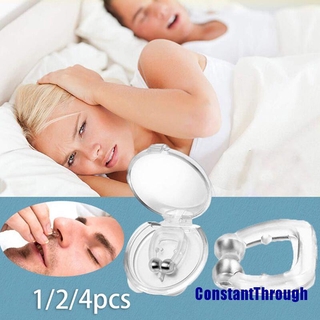 (constantthrough) nuevo mini ronquido detener antironquidos apnea sueño ayuda para dormir nariz clip
