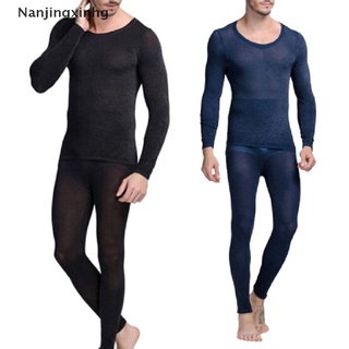 [nanjingxinhg] ropa interior térmica de invierno caliente conjunto largo johns sin costuras térmica ropa interior caliente [caliente]