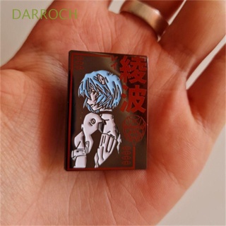 DARROCH Cute Ayanami Enamel Pin Jewelry Black Evangelion Rei EVA-0 Unit 00 Pilot Brooch Fans Collectible Anime Cartoons Animal Bags Uniform Acessories Souvenir Collection Cosplay Accessories Anime Girl Badge