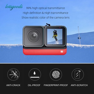 (Lotsgoods) Vidrio templado 9H para Insta360 ONE R Protector de lente de pantalla antiarañazos