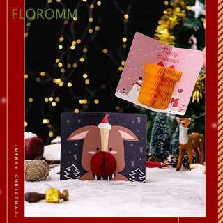 FLOROMM Heighten The Atmosphere 3D Fashion Pop-up Greeting Card New Suit Decorate Variety Christmas