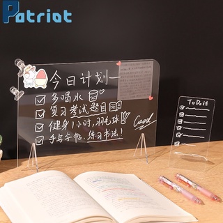 1 set borrable transparente acrílico mensaje escritura tablero de notas como hogar escritorio mini memo