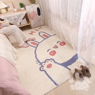 alfombra dormitorio chica ins estilo mesita de noche alfombra de felpa lindo de dibujos animados alfombra