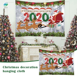 tapiz navideño para colgar en la pared, decoración del hogar, alce, trineo y papá noel, tapiz para dormitorio, sala de estar