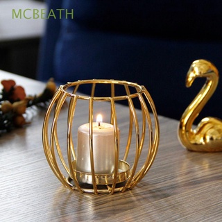 MCBEATH Luxury Candle Holder Metal Home Decoration Candlestick Table Centerpiece Desktop Ornaments Living Room Party Supplies Golden Bedroom Gift Candle Stand/Multicolor