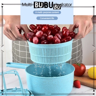 [ROOBON] Gran multifuncional Manual ensalada Spinner secado rápido escurridor de frutas secado deshidratador transparente tazón herramientas de cocina