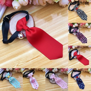 cch moda perro gatos corbata corbata corbata con campana colgante ajustable mascotas suministros decoración del cuello