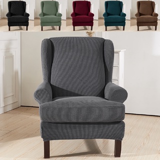 Sillón elástico respaldo ala brazo silla sofá reclinable cubierta elástica funda elástica (1)