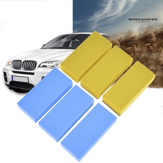windqinfen 6pcs coche vehículos vidrio revestimiento cerámica esponja esmalte cera aplicador almohadillas