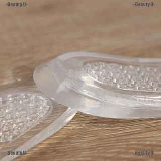 Beauty U 1 Par nuevas plantillas transparentes para zapatos De masaje/cojín De Gel De silicona insertos (7)