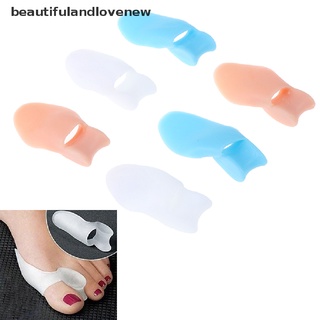 [beautifulandlovenew] 2pcs gel juanete corrector separadores del dedo del pie cuidado del pie hallux valgus pro masajeador