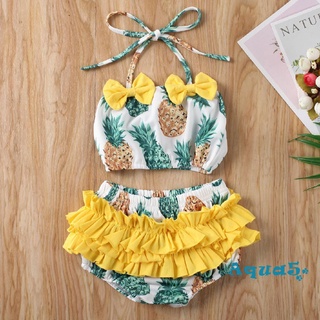 traje de baño rgirls verano fresco y animado estilo bikini con estampado de frutas