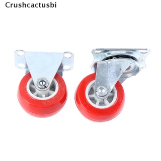 [crushcactusbi] 4 piezas de 1,5 pulgadas muebles ruedas ruedas de goma roja giratoria rueda rodillo rueda venta caliente