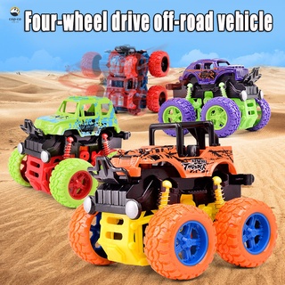 niños inercia coche juguetes de cuatro ruedas tracción inercial todoterreno vehículo simulación stunt swing coche juguete