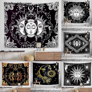 rgs mandala tapiz sol y luna tapiz dormitorio decoración manta 95x73cm super