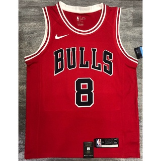 [caliente Prensado]lavine Chicago Bulls 8 ZACH LIVINE NBA jersey rojo baloncesto jersey prensado en caliente