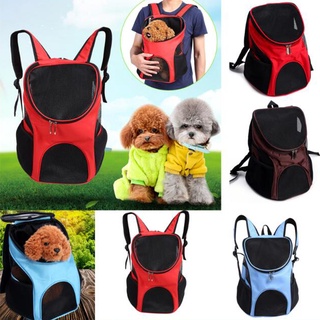 [ag] mochila portátil con relleno suave para mascotas, perro, gato, transpirable, bolsa de malla de viaje