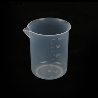 <ljc> 2 piezas de 100 ml de plástico transparente graduado jarra medidora de vaso de laboratorio