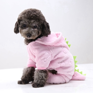 Cls dinosaurio perro gato ropa sudadera con capucha mascota perros ropa disfraz pijamas trajes para pequeño medio grande perro gato (5)