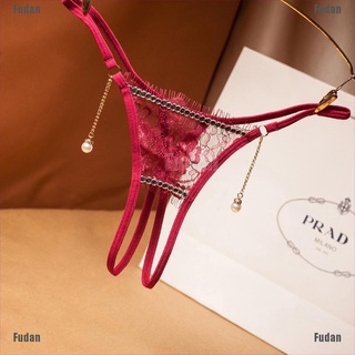 <Fudan> Women Lace Thong Crotch Opening Panties G String Briefs Lingerie Underwear Y