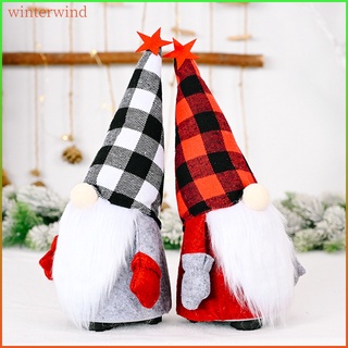 Christmas Electric Gnome Plush Doll Faceless Doll Party Props with Hooded Doll Home Christmas Gnomes Decor For Home