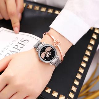 reloj de pulsera de cuarzo con pedrería de diamantes de imitación con esfera de cisne estrella para mujer (1)