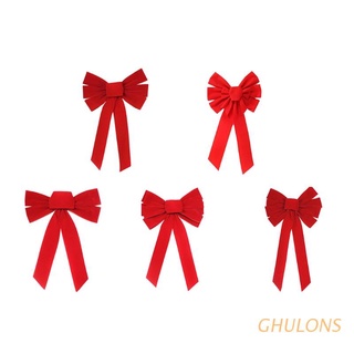ghulons arco rojo terciopelo arcos navideños colgantes de navidad arcos de navidad para coronas de navidad decoración o adornos de árbol interior y exterior