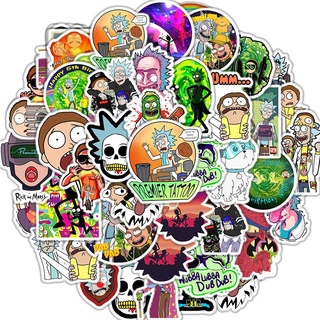 Pegatina Grande : 50 Pegatinas Rick Y Morty , De Juguete De Dibujos Animados Para Coche , Motocicleta , Viaje , Equipaje , Teléfono , Guitarra , Portátil , Impermeable