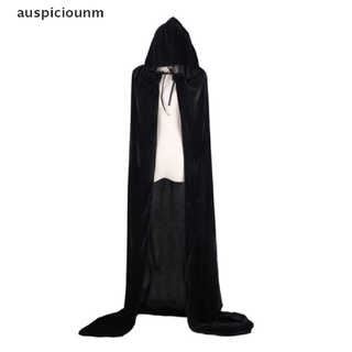 (auspiciounm) halloween con capucha capa de terciopelo brujas ponchos para hombres mujeres princesa muerte en venta