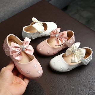 [skic] niños niñas de dibujos animados arco diseño pisos zapatos princesa suela suave zapatos de ballet (1)