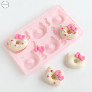 HELLO KITTY DIY Silicona Donut/Pastel Molde Herramientas Para Hornear Aprender Cocina