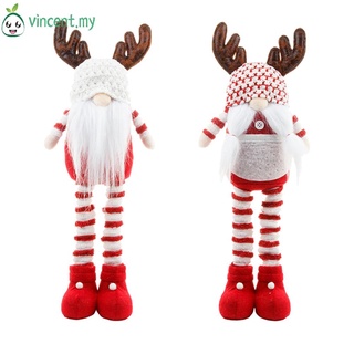 Vincent01 navidad piernas largas sin cara muñeca elfo enano con Elk sombrero adornos caseros