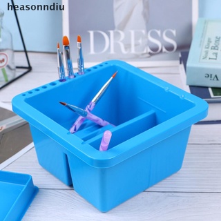 heasonndiu multifunción cepillo lavadora caja fácil limpieza secado acrílico acuarela pintura co (1)