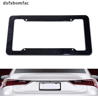 *dsfsbomfac* 1x negro fibra de carbono placa de matrícula marco cubierta de protección rack estándar ajuste venta caliente